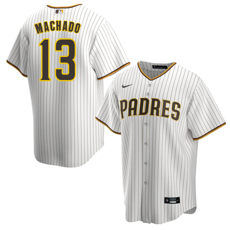 Nike Men #13 Manny Machado San Diego Padres Baseball Jersey Sale-White